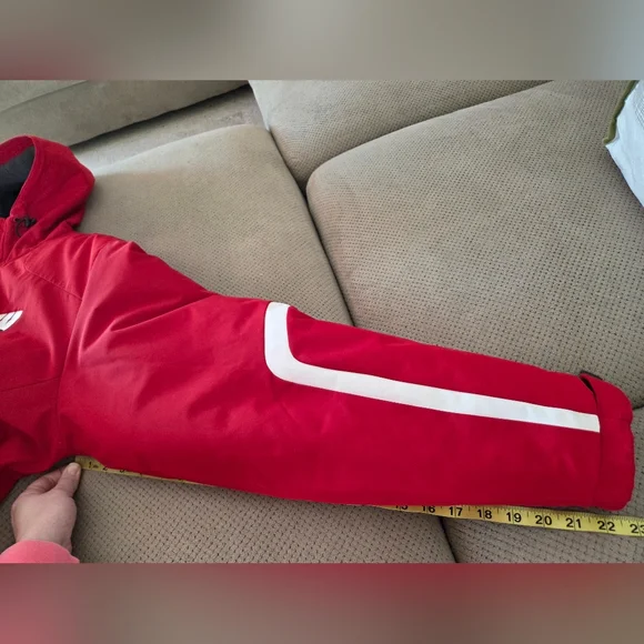 Wisconsin Badgers Jacket Mens M Adidas Clima Proof Winter Parka Insulated Team